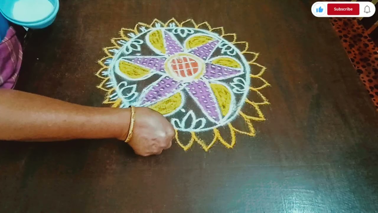 நாளை வெள்ளி கிழமை அன்று போட அழகான நட்சத்திர ரங்கோலி கோலம்