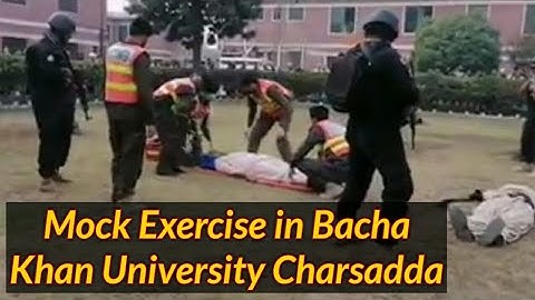 Mock Exercise in Bacha Khan University || DSP Sardheri Riaz Khan || Charsadda Police in Action