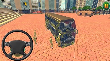 US Army Bus Driving Game - Bus Driving Simulator #gameplay #busdrivingsimulator #busdriving