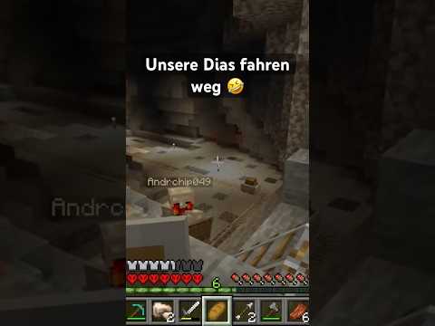 Minecraft⛏️ Unsere Diamanten 💎 fahren weg 🤣😅#shorts #youtube #gaming #trending #comedy #comedy