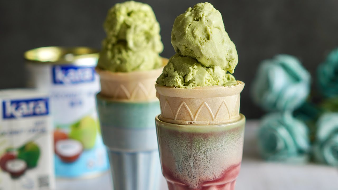 Vegan Matcha Coconut Ice  Cream