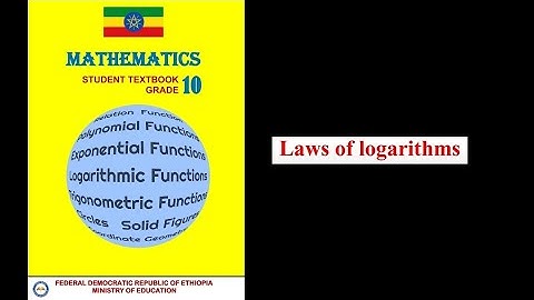 Laws of logarithms