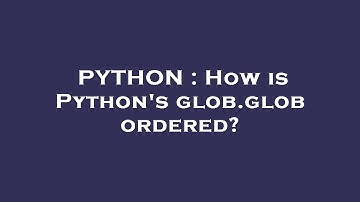 PYTHON : How is Python