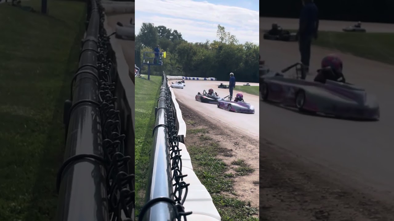 Weedsport summer nationals Green plate clone dirt kart race