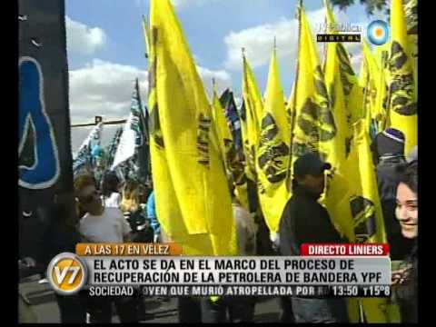 Visión Siete: Acto en Vélez, en respaldo a Cristina Fernández