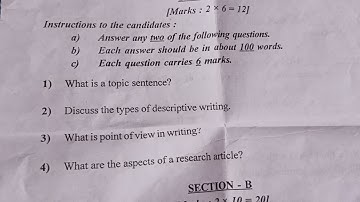 EnGlIsH papar-1 semester -IV  Dr.BR Ambedkar open university degree question paper2021