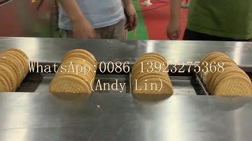 Biscuit sandwich machine connect on edge packing machine
