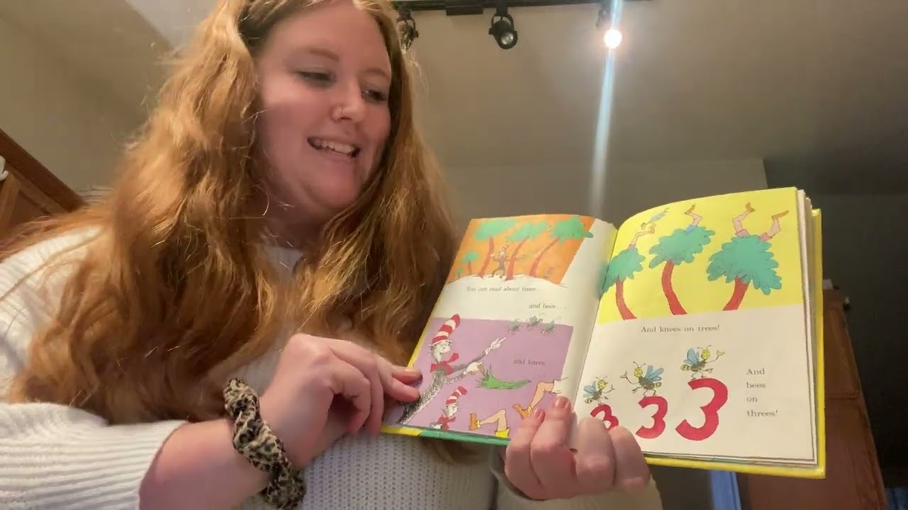 Dekota Kyriss reads, "I Can Read With My Eyes Shut"