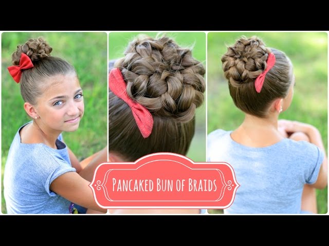 Pancaked Bun of Braids | Cute Girls Hairstyles - thptnganamst.edu.vn
