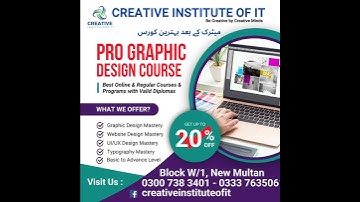 Graphic Design Mastery Course | Creative Institute of IT, Multan