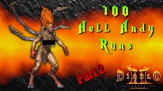 Diablo 2 Resurrected - 100 Hell Andariel Runs, Part 2. Drop Highlights