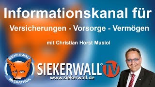 Intro Siekerwall TV - Informationskanal für Versicherungen, Vorsorge und Vermögen