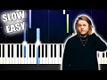 Lewis Capaldi - Someone You Loved - SLOW EASY Piano Tutorial by PlutaX