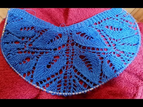 შარფი_ჩხირებით \"გაზაფხულის ტყე\" დასაწყისი