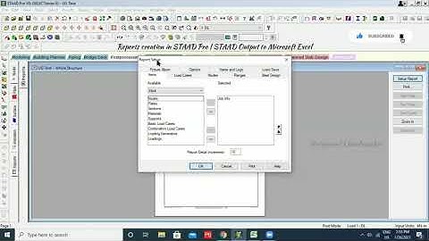 Reports creation in STAAD Pro | Convert STAAD Output Data to MS Excel