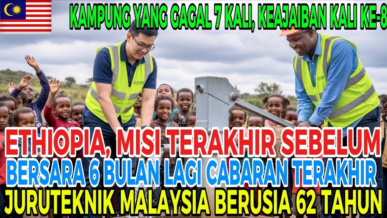 Jurutera MALAYSIA bina telaga 125m di Ethiopia selepas 7 kali gagal.