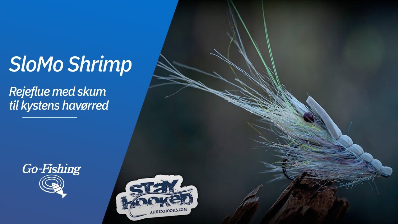 SloMo Shrimp – Rejeflue med skum, til kystens havørred.