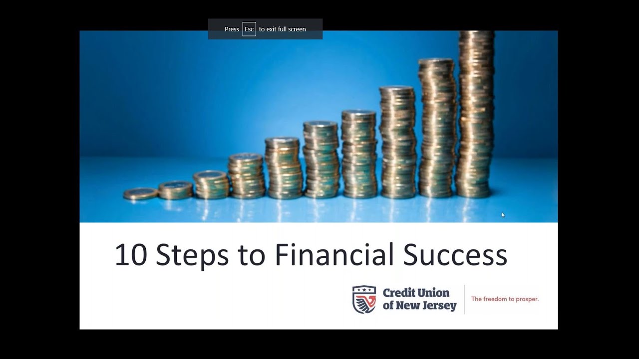 10 Steps to Financial Success - YouTube