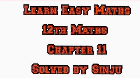 12th Maths Chapter 11 Example 11.4 Samacheer State board Tamil English medium