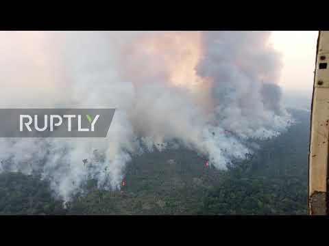 Brazil: Aerial footage reveals extent of raging Amazon rainforest fires