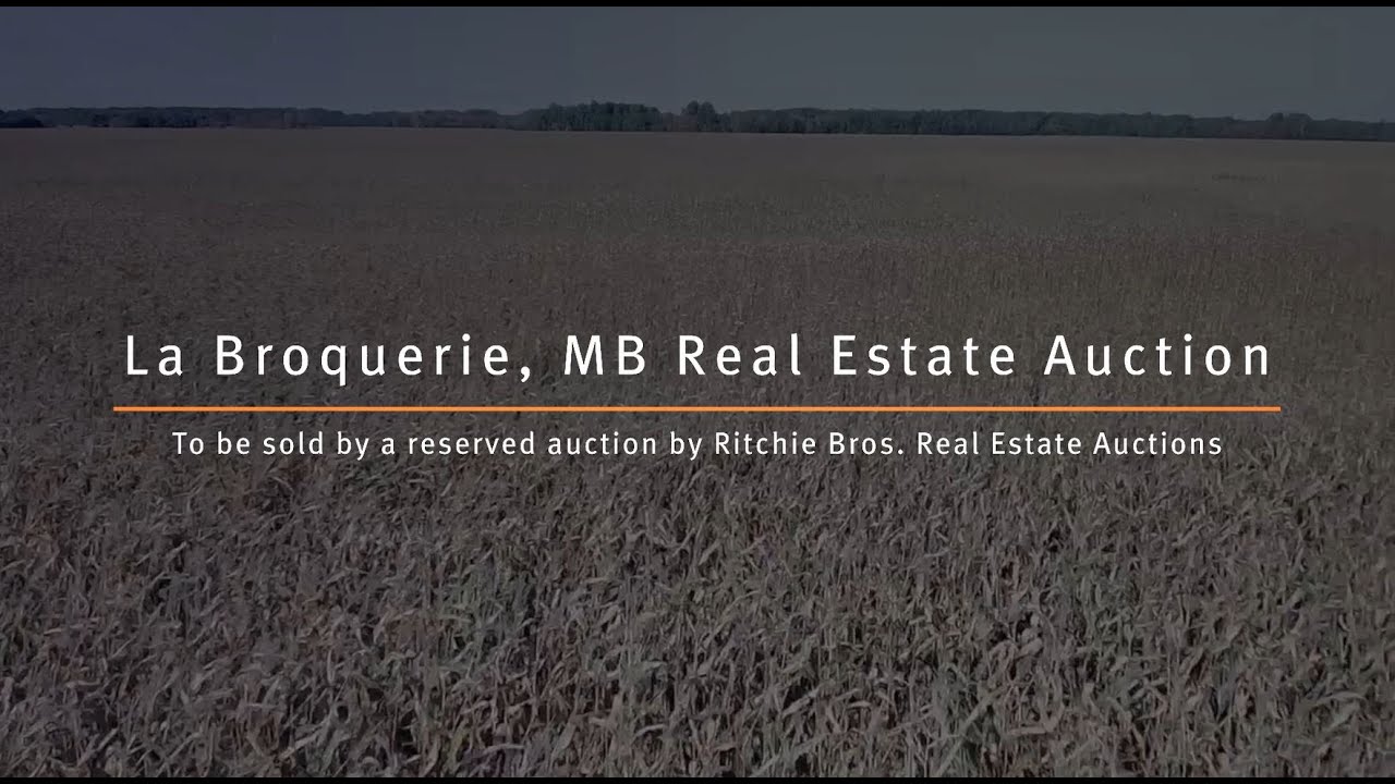 Farmland for sale near La Broquerie, MB. Bidding closes on November 21