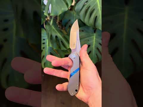 Twosun Knife TS172 Shan Hassan Tepe Design M390 Timascus Titanium Linerlock folder  Hollow