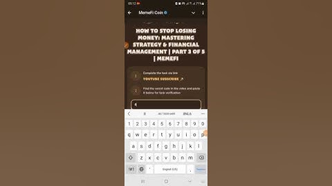 How to Stop Losing Money Mastering Strategy & Financial Management Part 3 of 5 MemeFi coin code