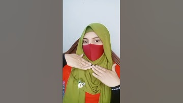 Simple hijab tutorial and style 🧕🎀#shorts #ytshorts #hijabtutorial