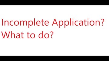 Still Incomplete ERAS application? What to do next?