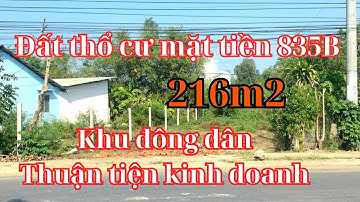Đất thổ cư Cần Giuộc. Diện tích 216m2 thổ cư, đường DT835B xã Mỹ Lộc - Cần Giuộc giá tốt, SHR