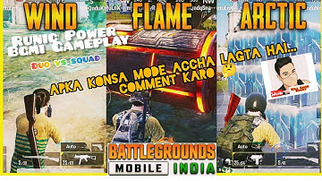 Battlegrounds Mobile india gameplay|new runic power mode bgmi gameplay/Bgmi Gameplay kill chor Rocky