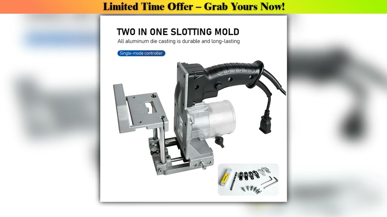 Review Mini Grooving Machine Rack 2in1 Portable Stand Woodworking Mold Trimmer Milling Machine