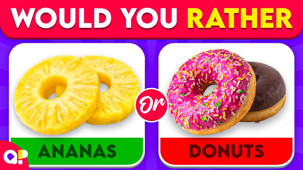 What Would You Rather...- JUNK FOOD vs HEALTHY FOOD 🍟🥦 | Food Quiz