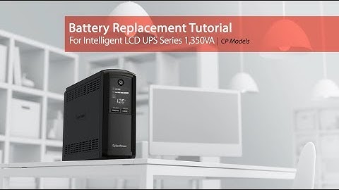 CyberPower Battery Replacement Tutorial for Intelligent LCD UPS Series 1,350VA (CP Models)