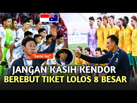 SALING SIKUT BEREBUT KEMENANGAN, DUEL TIMNAS U23 VS AUSTRALIA - TIKET LOLOS 8 BESAR PIALA ASIAU23