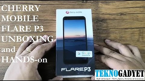 Cherry Mobile Flare P3 Unboxing and Hands-on