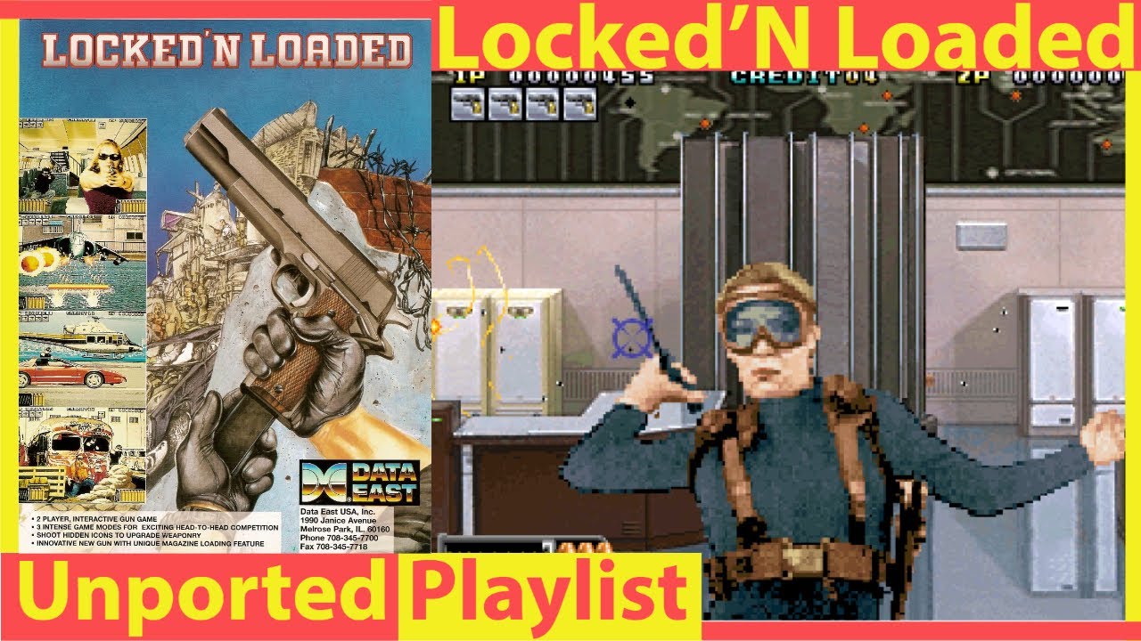 B Movie Madness Locked N Loaded 80s Action Movie Lightgun Arcade Fun