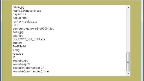 JAVA IO  - How To Bind List With Your Descktop Files Name In Java [ With Source Code ]