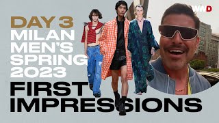 First Impressions: Milan Men’s Spring 2023 | Day 3 | Etro, Prada, JW Anderson