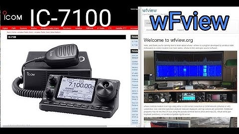ICOM IC-7100 ,WFVIEW (free) SET UP and Test