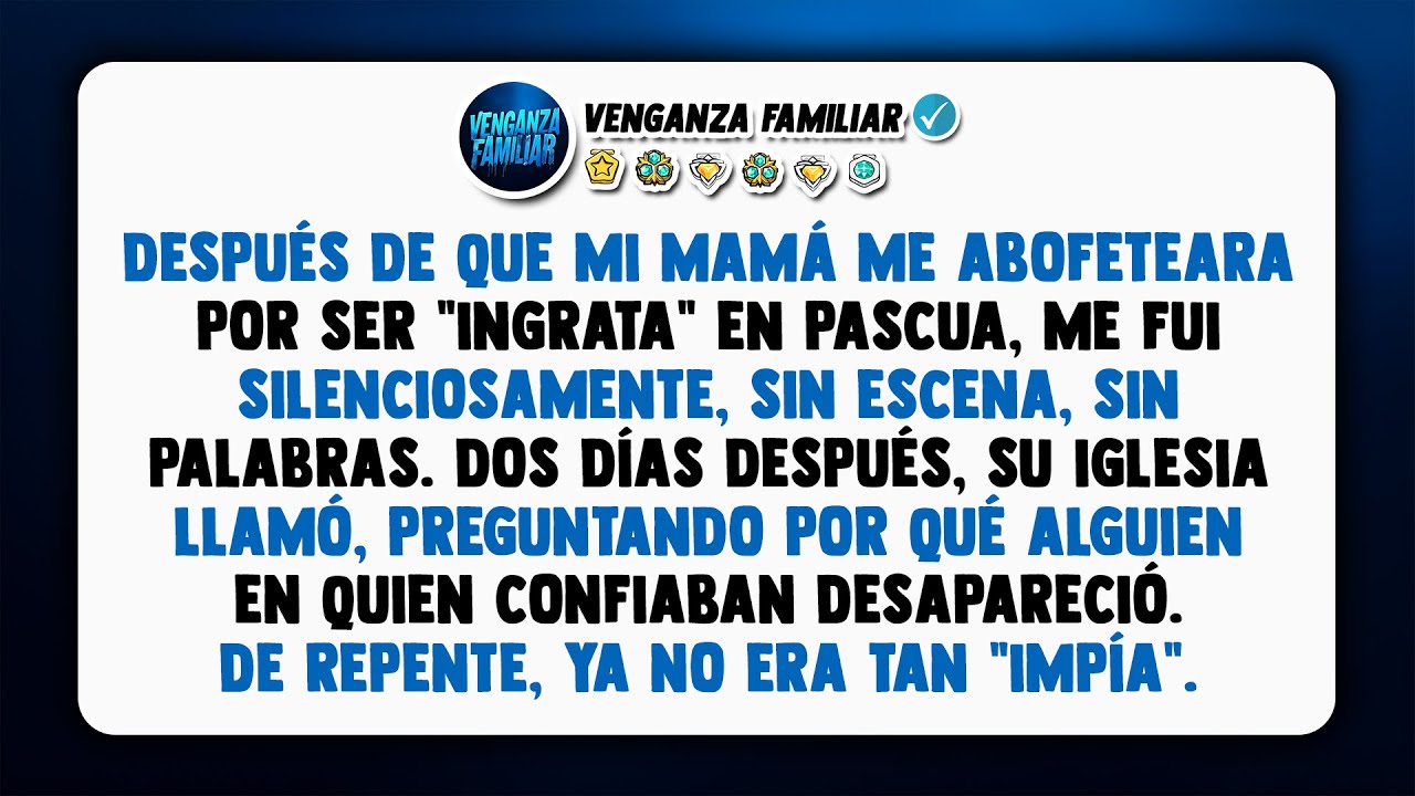 Mamá Me Llamó 'Ingrata' Y Me Abofeteó En Pascua—Así Que Me Fui. 2 Días Después, Su Iglesia Se...