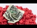 Money origami flower 🌸 Easy Dollar present ideas