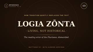 Epignosis β Foundations Ep. 13 β The Restored Blueprint of Moses β with Gideon Opeyemi