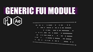 How to Create a Futuristic UI Module with HUD &amp; UI Elements in After Effects