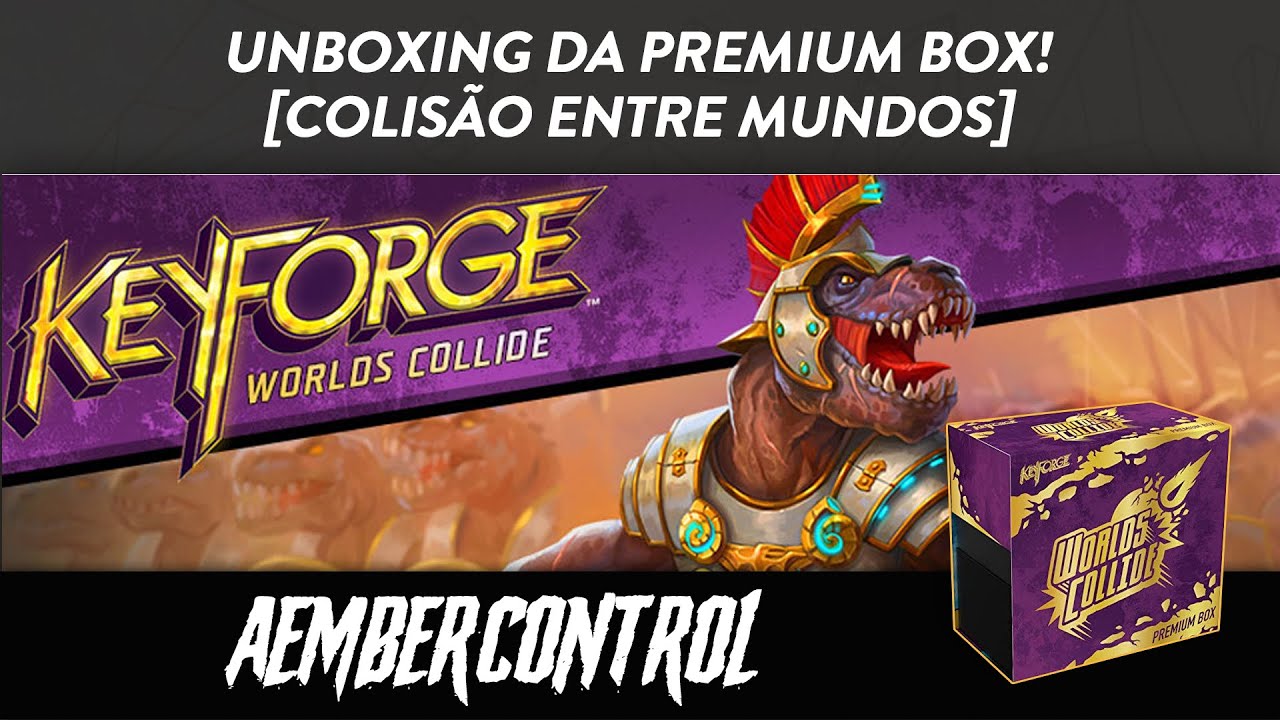 [UNBOXING] Keyforge: Colisão Entre Mundos - Premium Box! (PARTE 1 ...