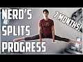 Nerdy guy trains the splits for 7 months my progress report