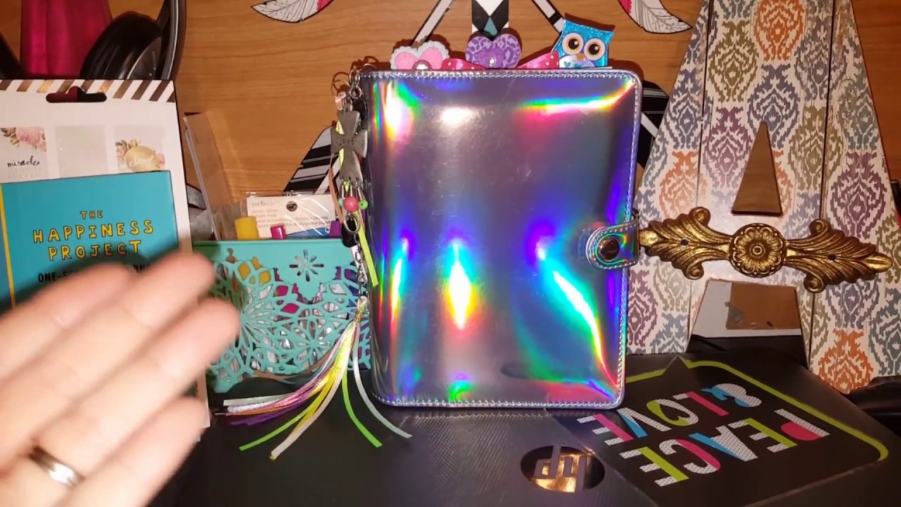 NEW Recollections IRIDESCENT HOLOGRAPHIC PLANNER Set Up & Flip Through