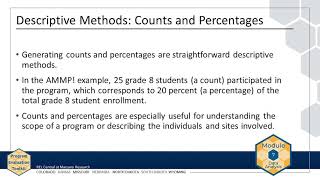 Module 7, Chapter 1: Data Analysis (REL Central)