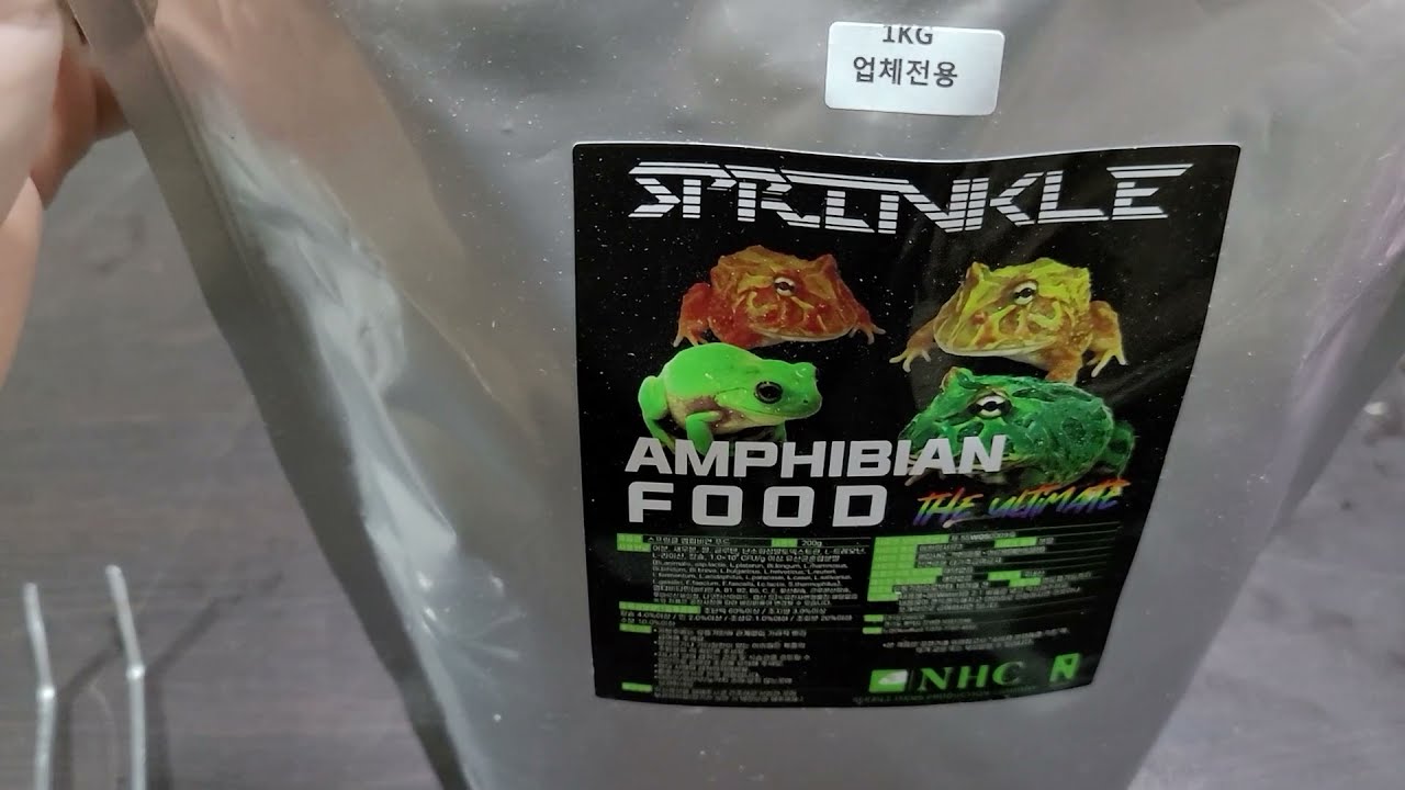 알약리뷰) 새로나온 팩맨개구리 사료 리뷰입니다 ! (뉴런 팩맨푸드)
