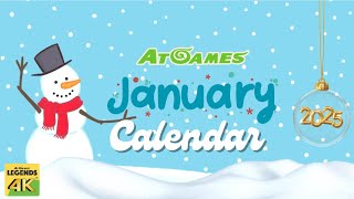 Get Ready for Epic Pinball Fun! Legends 4K™ January 2025 Calendar